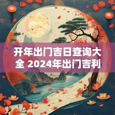 开年出门吉日查询大全 2025年出门吉利日子
