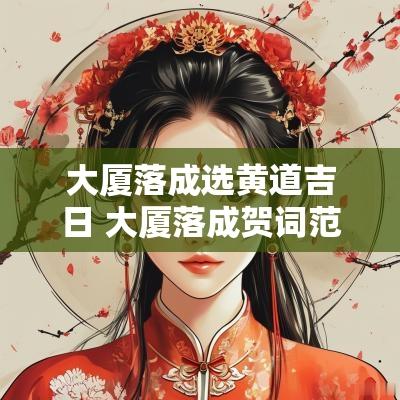 大厦落成选黄道吉日 大厦落成贺词范本