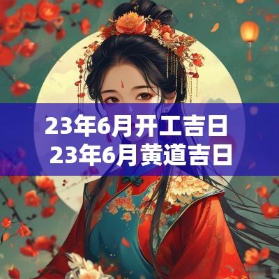 23年6月开工吉日 23年6月黄道吉日