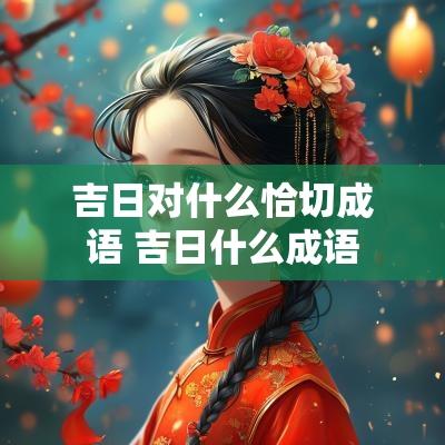 吉日对什么恰切成语 吉日什么成语