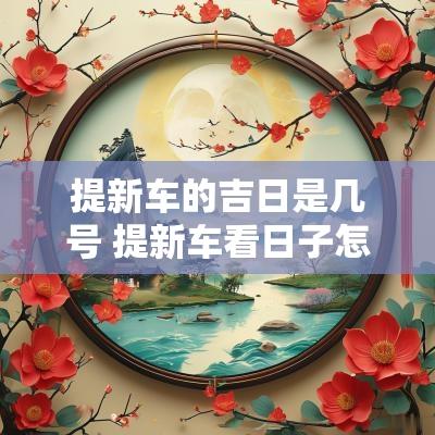 提新车的吉日是几号 提新车看日子怎么看吉日