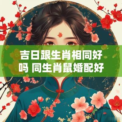 吉日跟生肖相同好吗 同生肖鼠婚配好吗