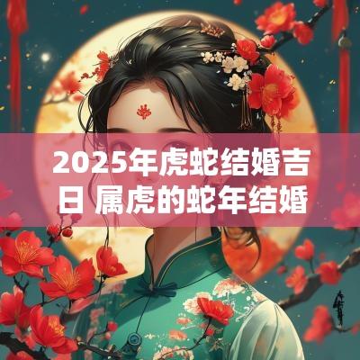 2025年虎蛇结婚吉日 属虎的蛇年结婚有影响吗