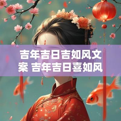 吉年吉日吉如风文案 吉年吉日喜如风顺口溜