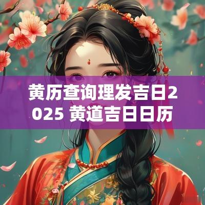 黄历查询理发吉日2025 黄道吉日日历2025理发