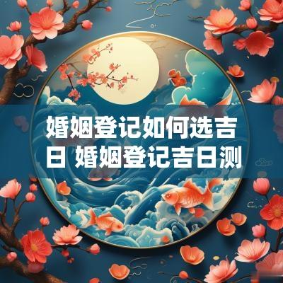 婚姻登记如何选吉日 婚姻登记吉日测算