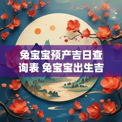 兔宝宝预产吉日查询表 兔宝宝出生吉日吉时