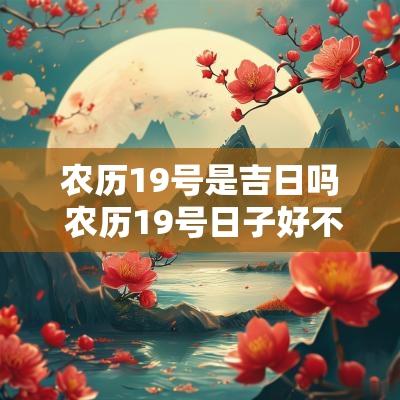 农历19号是吉日吗 农历19号日子好不好