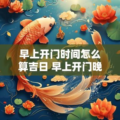 早上开门时间怎么算吉日 早上开门晚上开门走近一看打一字