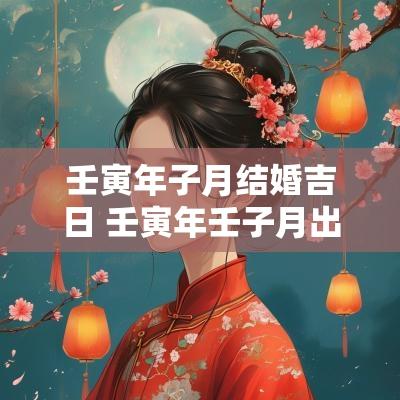 壬寅年子月结婚吉日 壬寅年壬子月出生好吗