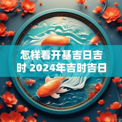 怎样看开基吉日吉时 2025年吉时吉日查询老黄历