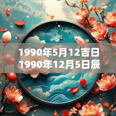 1990年5月12吉日 1990年12月5日辰时