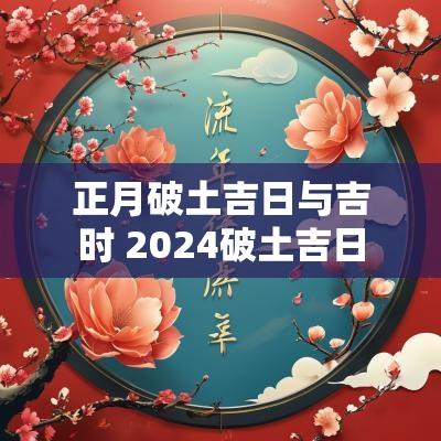 正月破土吉日与吉时 2025破土吉日