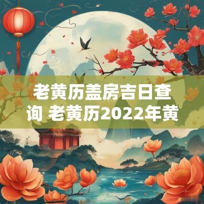 老黄历盖房吉日查询 老黄历2025年黄道吉日盖房