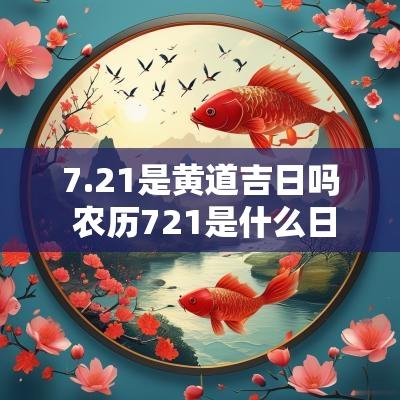 7.21是黄道吉日吗 农历721是什么日子