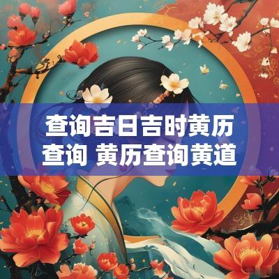 查询吉日吉时黄历查询 黄历查询黄道吉日吉时2025