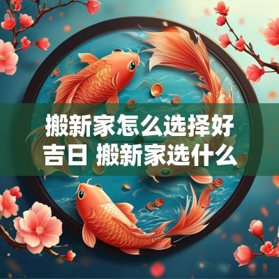 搬新家怎么选择好吉日 搬新家选什么吉日最好