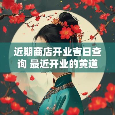 近期商店开业吉日查询 最近开业的黄道吉日