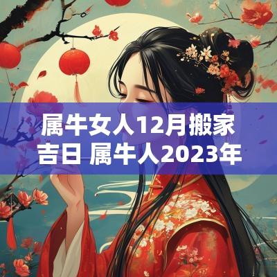 属牛女人12月搬家吉日 属牛人2025年12月份哪天搬家好