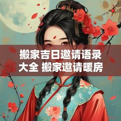 搬家吉日邀请语录大全 搬家邀请暖房语录