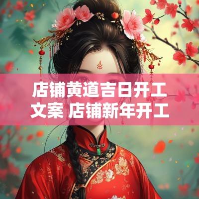 店铺黄道吉日开工文案 店铺新年开工文案