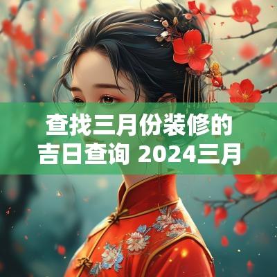 查找三月份装修的吉日查询 2025三月份装修吉日