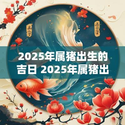 2025年属猪出生的吉日 2025年属猪出生的吉日有哪些
