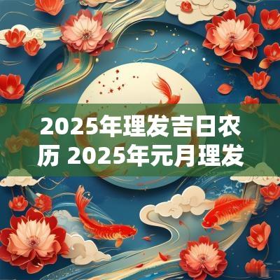 2025年理发吉日农历 2025年元月理发吉日