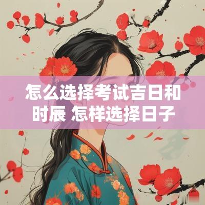 怎么选择考试吉日和时辰 怎样选择日子和时辰
