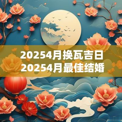 20254月换瓦吉日 20254月最佳结婚吉日表