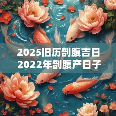 2025旧历剖腹吉日 2025年剖腹产日子