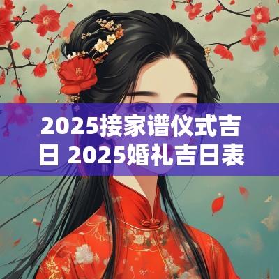 2025接家谱仪式吉日 2025婚礼吉日表