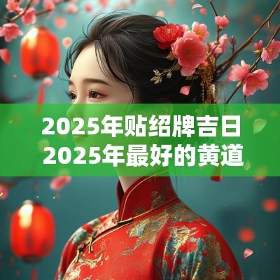 2025年贴绍牌吉日 2025年最好的黄道吉日