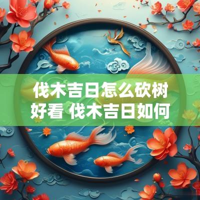 伐木吉日怎么砍树好看 伐木吉日如何择