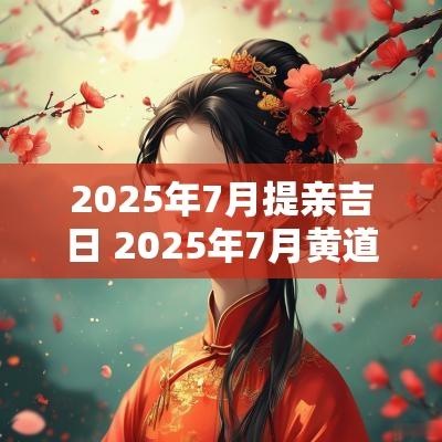 2025年7月提亲吉日 2025年7月黄道吉日