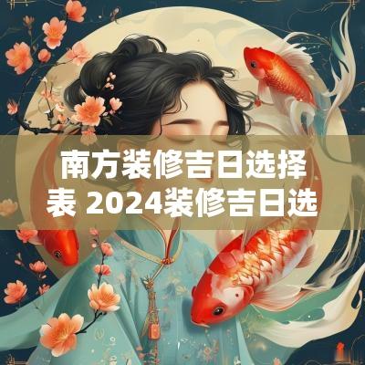 南方装修吉日选择表 2025装修吉日选择