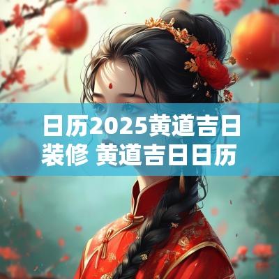 日历2025黄道吉日装修 黄道吉日日历表2025年