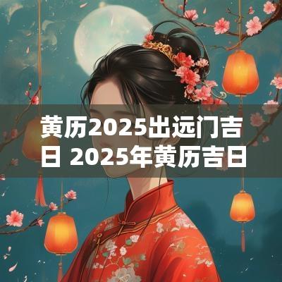 黄历2025出远门吉日 2025年黄历吉日