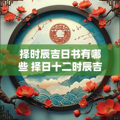 择时辰吉日书有哪些 择日十二时辰吉凶表秘方