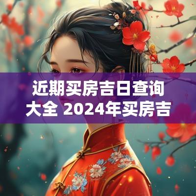 近期买房吉日查询大全 2025年买房吉日一览表