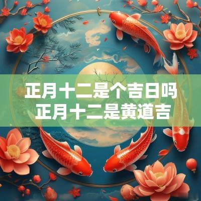 正月十二是个吉日吗 正月十二是黄道吉日