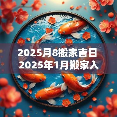 2025月8搬家吉日 2025年1月搬家入宅最好吉日