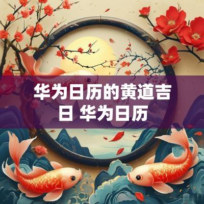 华为日历的黄道吉日 华为日历