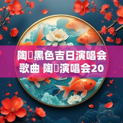 陶喆黑色吉日演唱会歌曲 陶喆演唱会2025