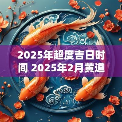 2025年超度吉日时间 2025年2月黄道吉日是哪几天