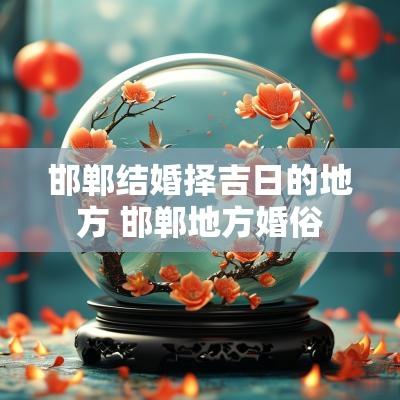 邯郸结婚择吉日的地方 邯郸地方婚俗