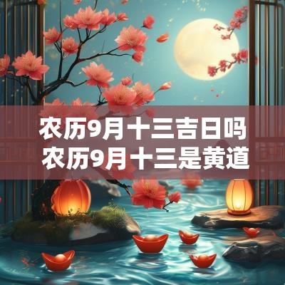 农历9月十三吉日吗 农历9月十三是黄道吉日吗