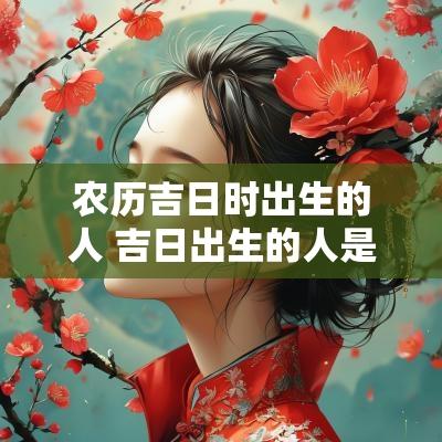 农历吉日时出生的人 吉日出生的人是不是命运好