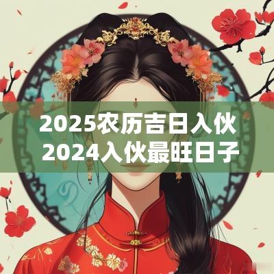 2025农历吉日入伙 2025入伙最旺日子