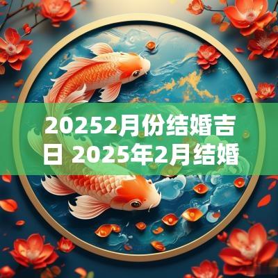 20252月份结婚吉日 2025年2月结婚黄道吉日是哪几天